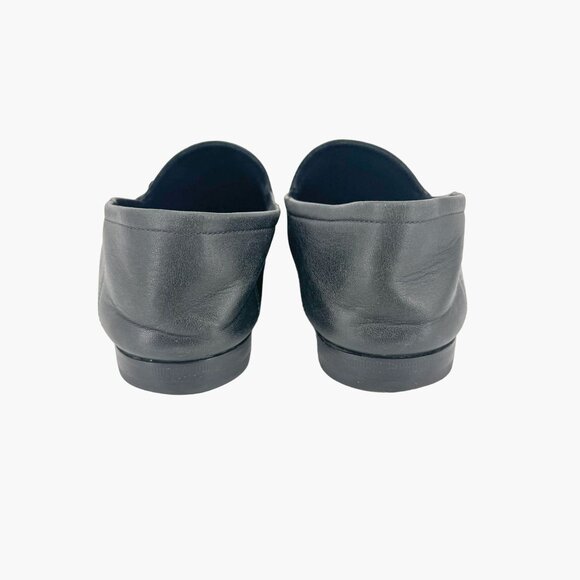 Gucci Brixton Horsebit Loafer EU 37.5 US 7.5 Black Leather Collapsible Heel Shoe - Picture 6 of 11